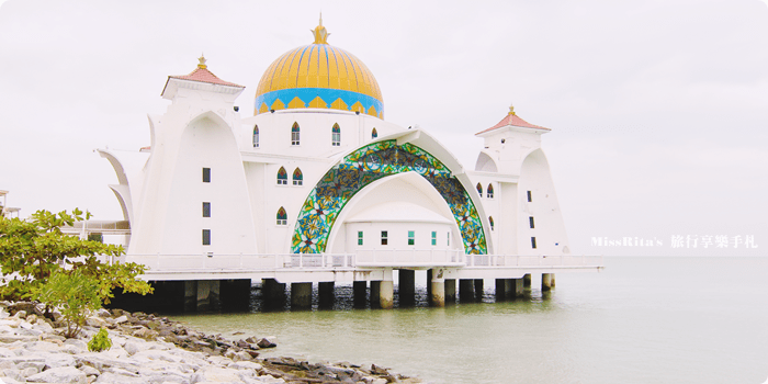 馬來西亞 麻六甲 馬六甲景點 Malacca Straits Mosque 清真寺 海上清真寺 Masjid Selat Melaka Pulau Melaka0-