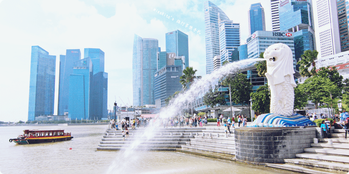 新加坡地標 新加坡好玩 魚尾獅公園 merlion park 新加坡地鐵0-