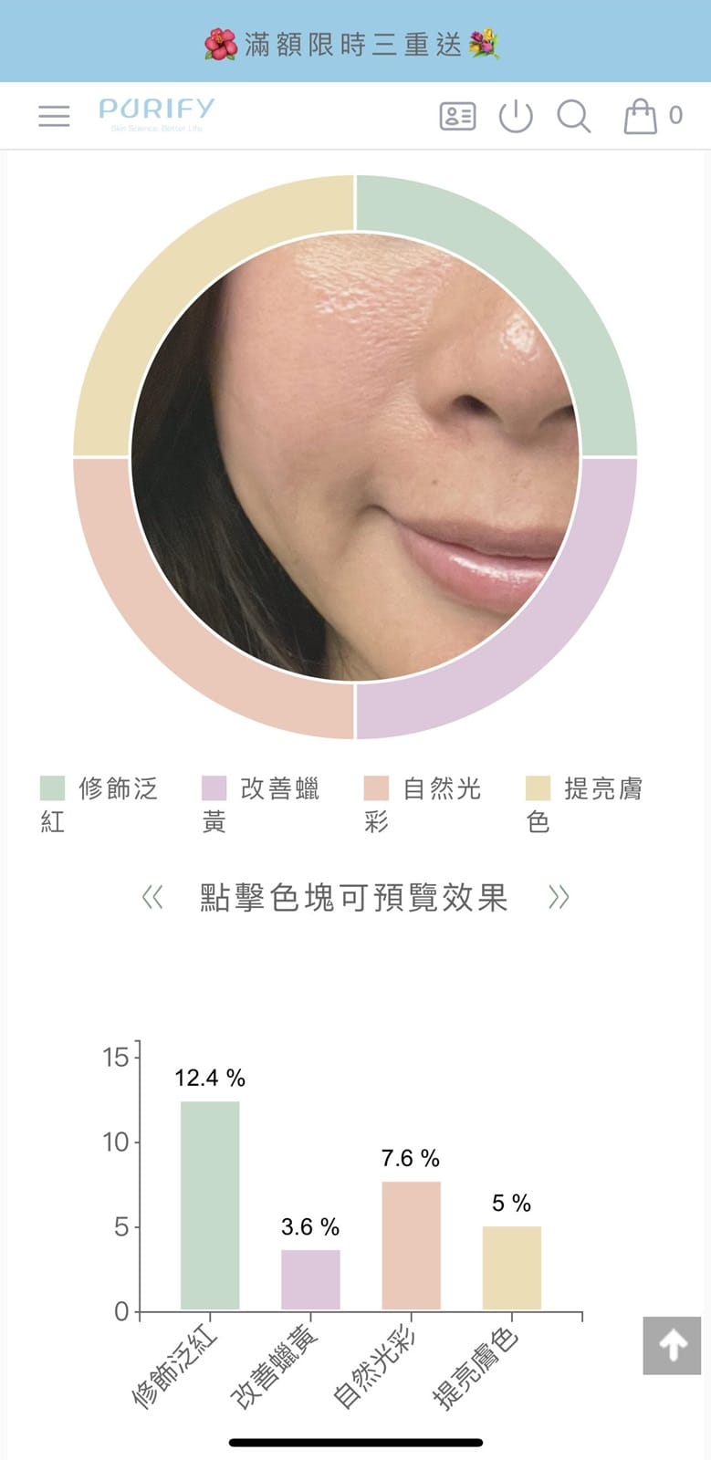 Purify蓓樂膚,帛琉級海洋友善防曬,日本專利益生菌防曬,線上檢測膚色,敏感肌防曬,Purify,蓓樂膚,帛琉防曬,海洋友善防曬,夏威夷防曬,防曬乳推薦,校色防曬